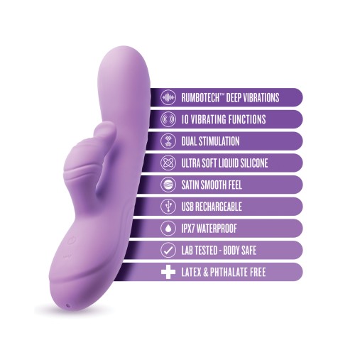 Blush Evelyn Purple Rabbit Vibrator