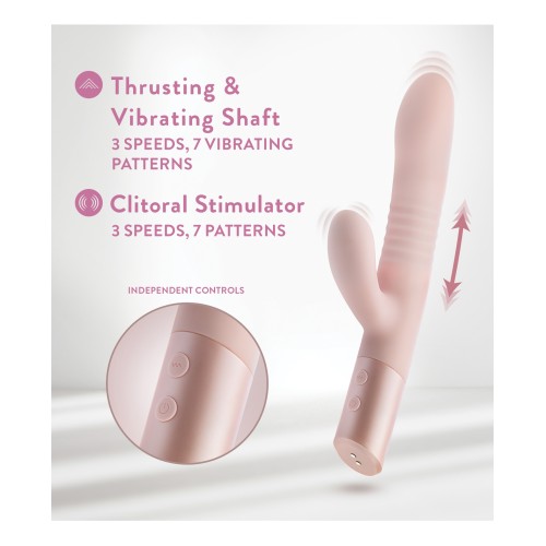 Blush Fraya Rabbit Rechargeable Vibrator Pink