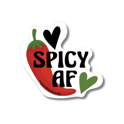 Sticker Spicy AF para Expresión Audaz