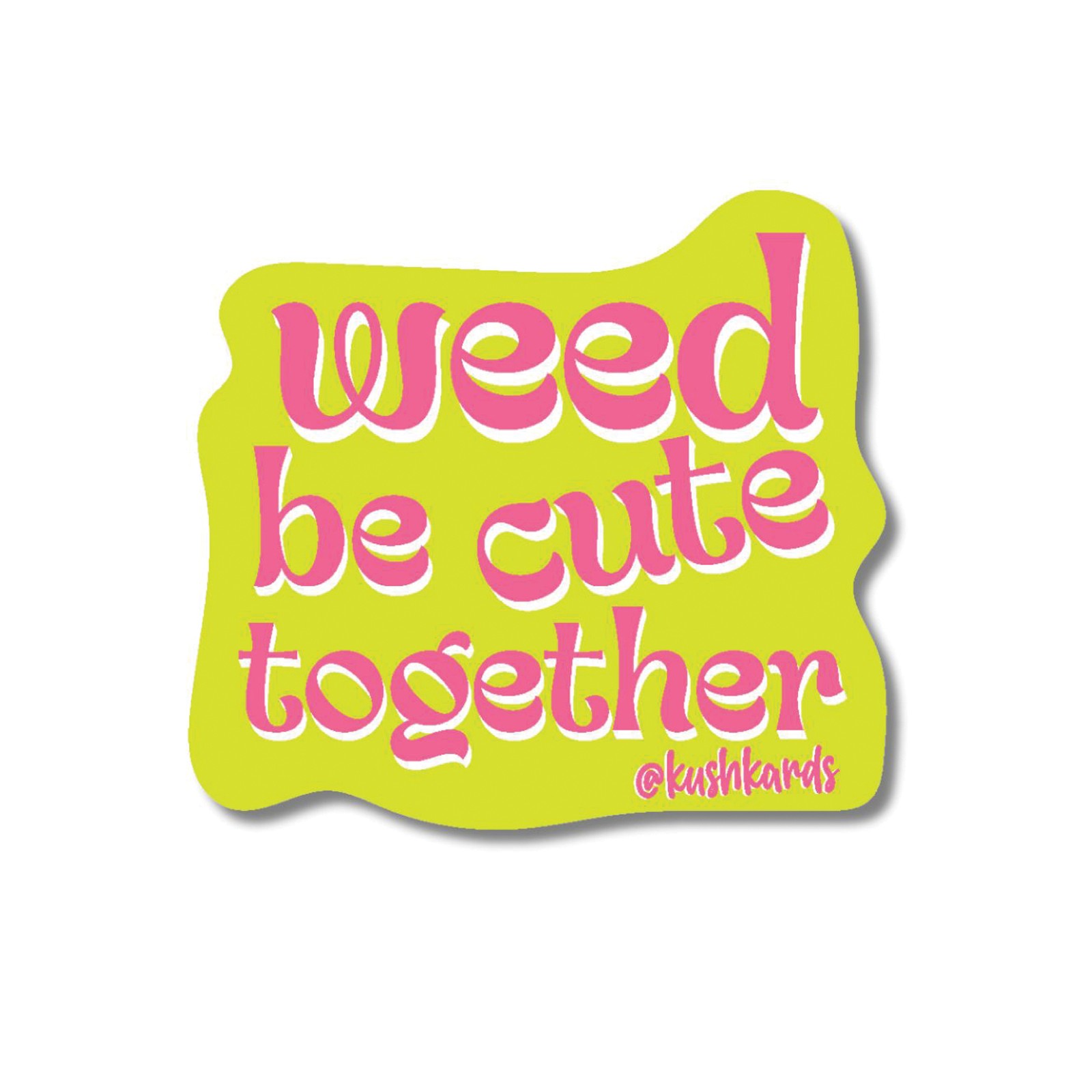 Pack de 3 Stickers 'Weed Be Cute'