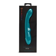 Nu Sensuelle Vivi Vibrador con Golpecitos Dobles en Verde Esmeralda