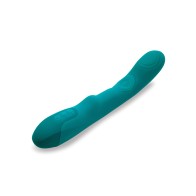 Nu Sensuelle Vivi Vibrador con Golpecitos Dobles en Verde Esmeralda