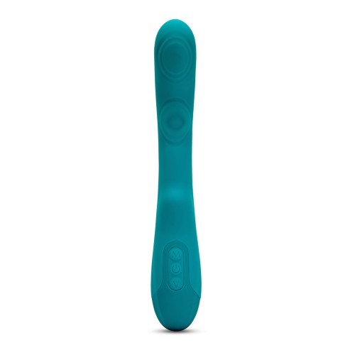 Nu Sensuelle Vivi Vibrador con Golpecitos Dobles en Verde Esmeralda