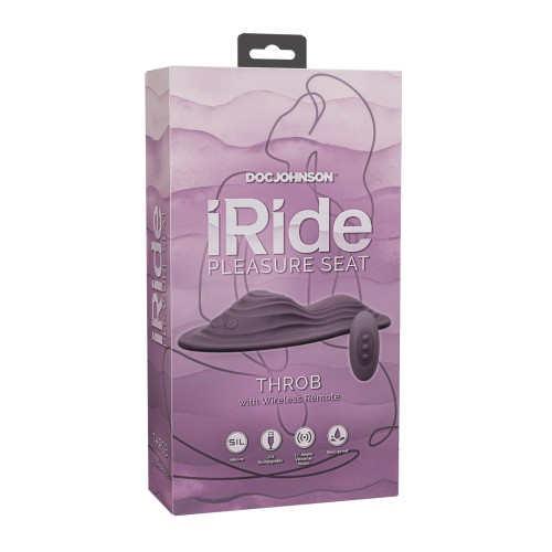 iRide Rechargeable Pleasure Seat with Remote - Dusty Purple