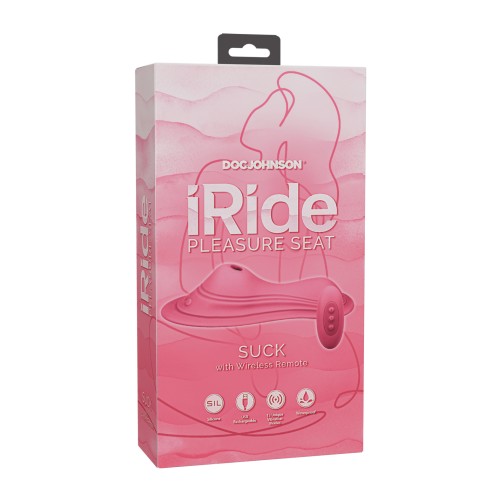 iRide Asiento de Placer Estimulador con Aspiración Rosa Polvoriento