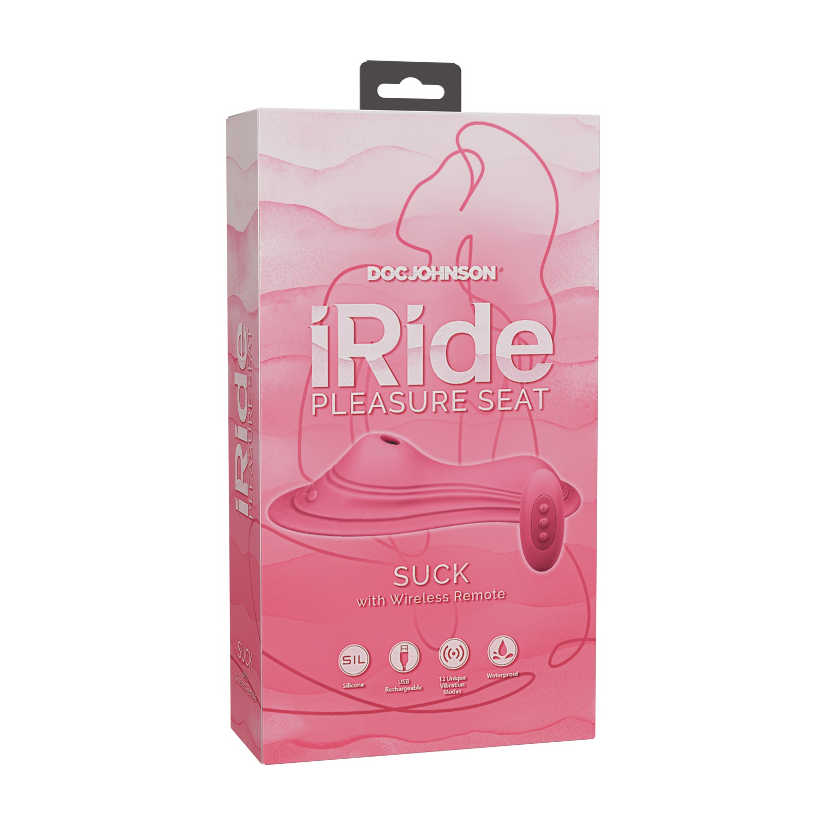 iRide Asiento de Placer Estimulador con Aspiración Rosa Polvoriento