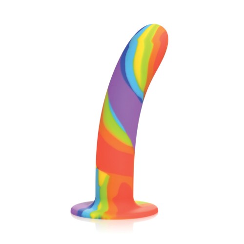 Dildo de Silicona Arcoíris Simply Sweet para Placer Vibrante