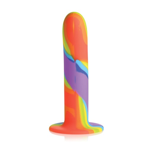 Dildo de Silicona Arcoíris Simply Sweet para Placer Vibrante