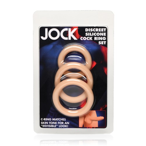 Curve Toys Jock Silicone Cock Ring Set for Enhanced Pleasure