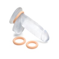 Set de Anillos de Silicona Jock Curve Toys para Placer Mejorado