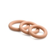 Curve Toys Jock Silicone Cock Ring Set of 3 - Medium