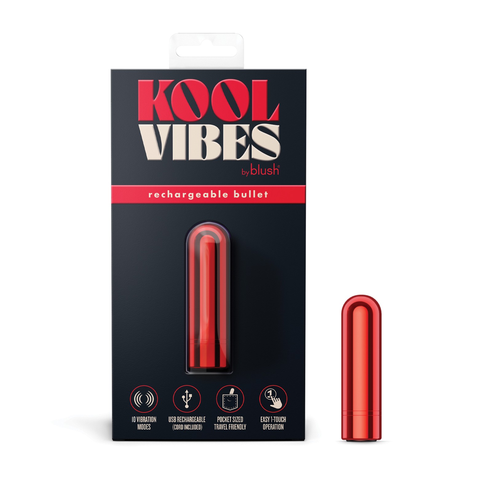 Mini Bullet Recargable Blush Kool Vibes Cereza