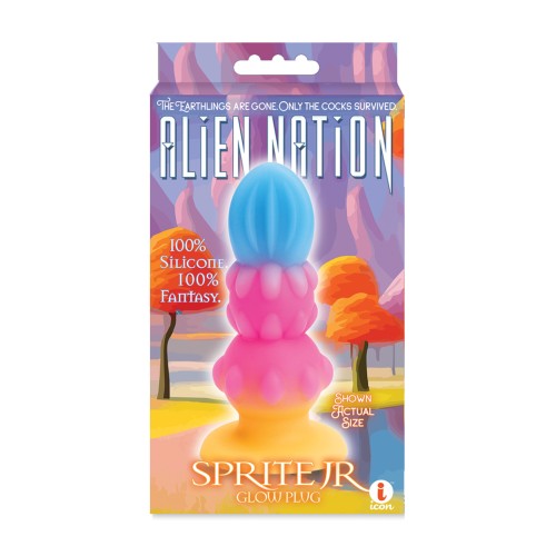 Alien Nation Sprite Jr. Neon Butt Plug for Unique Pleasure