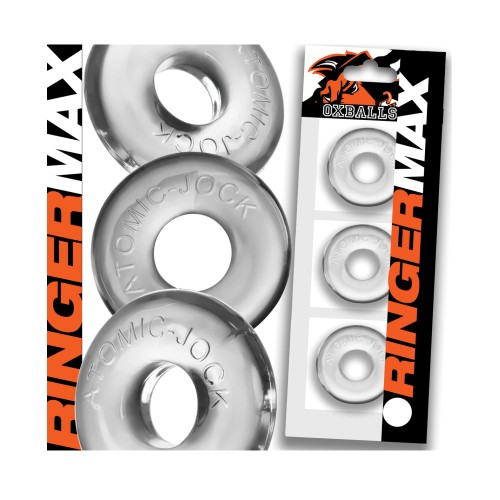 Oxballs Ringer Max Cockrings 3 Pack Clear