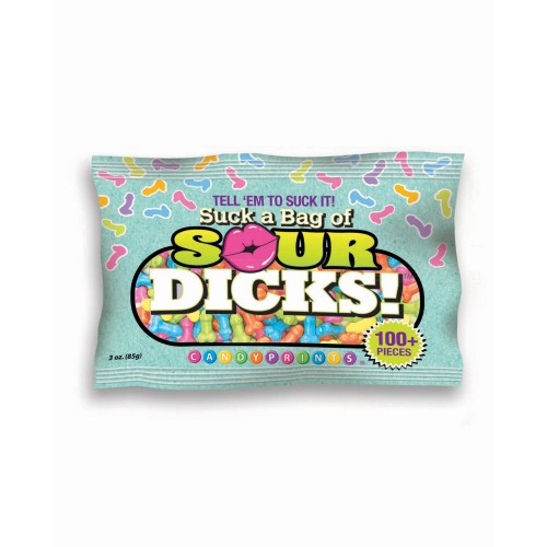 Suck a Bag of Sour Dicks Candy - 100 Pieces