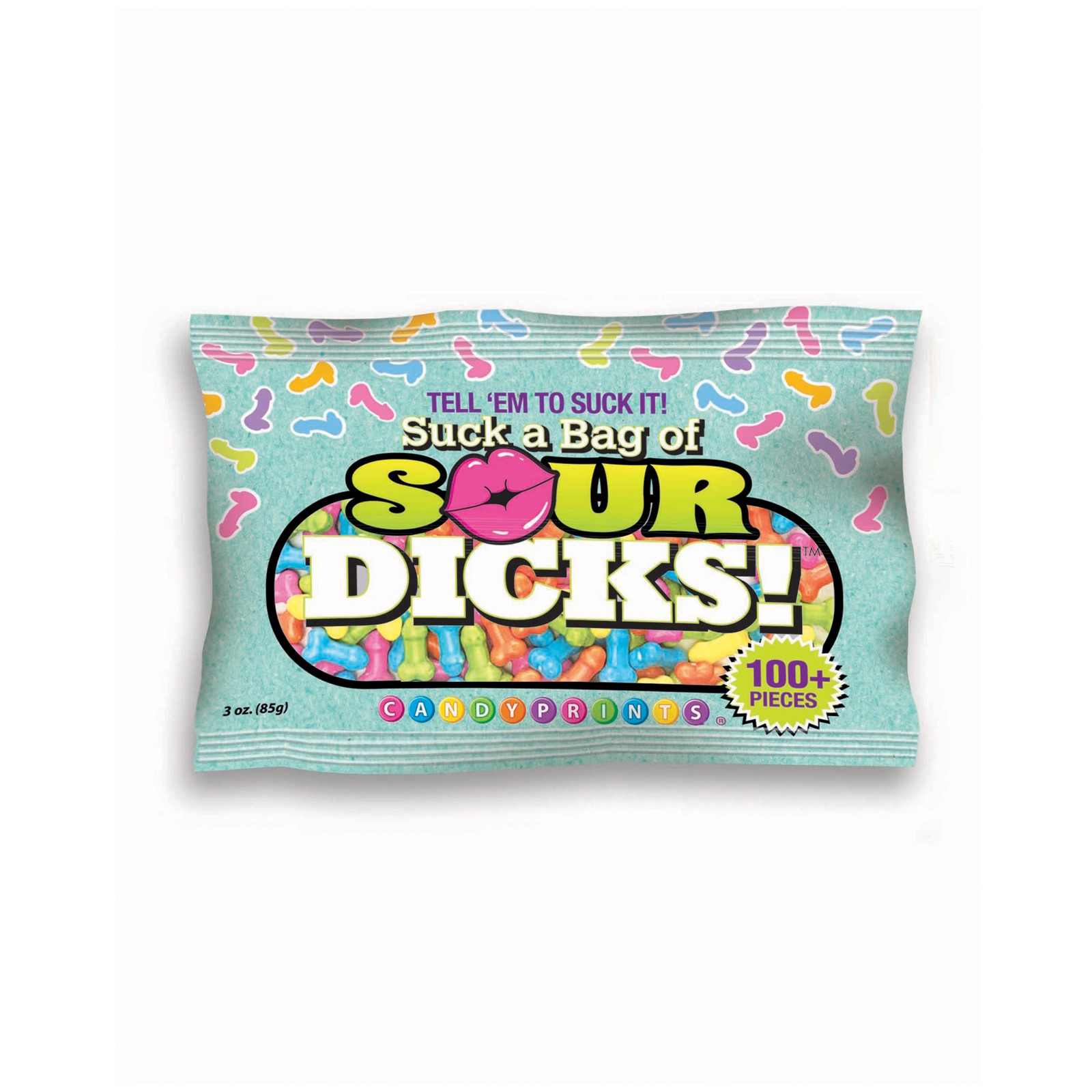 Suck a Bag of Sour Dicks Candy - 100 Pieces