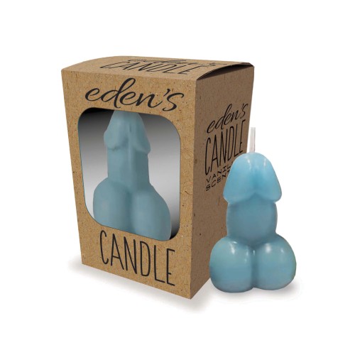 Eden's Penis Candle Blue Vanilla - Relaxing Ambiance