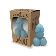 Eden's Penis Candle Blue Vanilla - Relaxing Ambiance