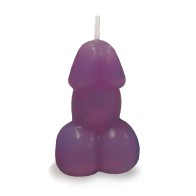 Eden's Penis Candle Purple Vanilla - Whimsical Aromatherapy