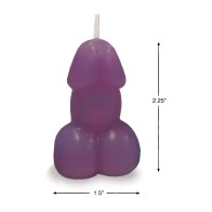 Eden's Penis Candle Purple Vanilla - Whimsical Aromatherapy