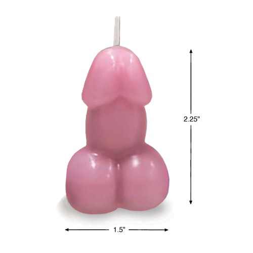 Vela en Forma de Pene Eden - Rosa - Vainilla