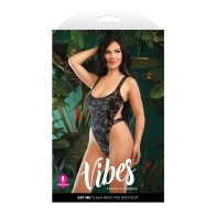 Vibes Eat Me Flash Reactive Bodysuit - Black