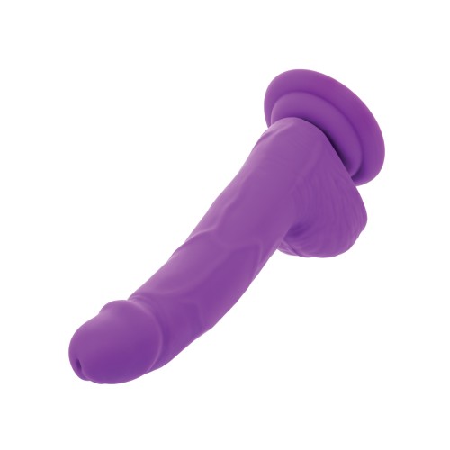 Dildo de Silicona Studs Neon 6 Pulgadas Púrpura