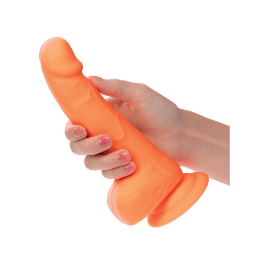 Dildo de Silicona Neon de 6" - Perfecto para Placer Vibrante