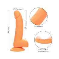 Dildo de Silicona Neon de 6" - Perfecto para Placer Vibrante