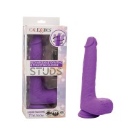 Vibrador Gira y Golpea Recargable de Silicona Púrpura