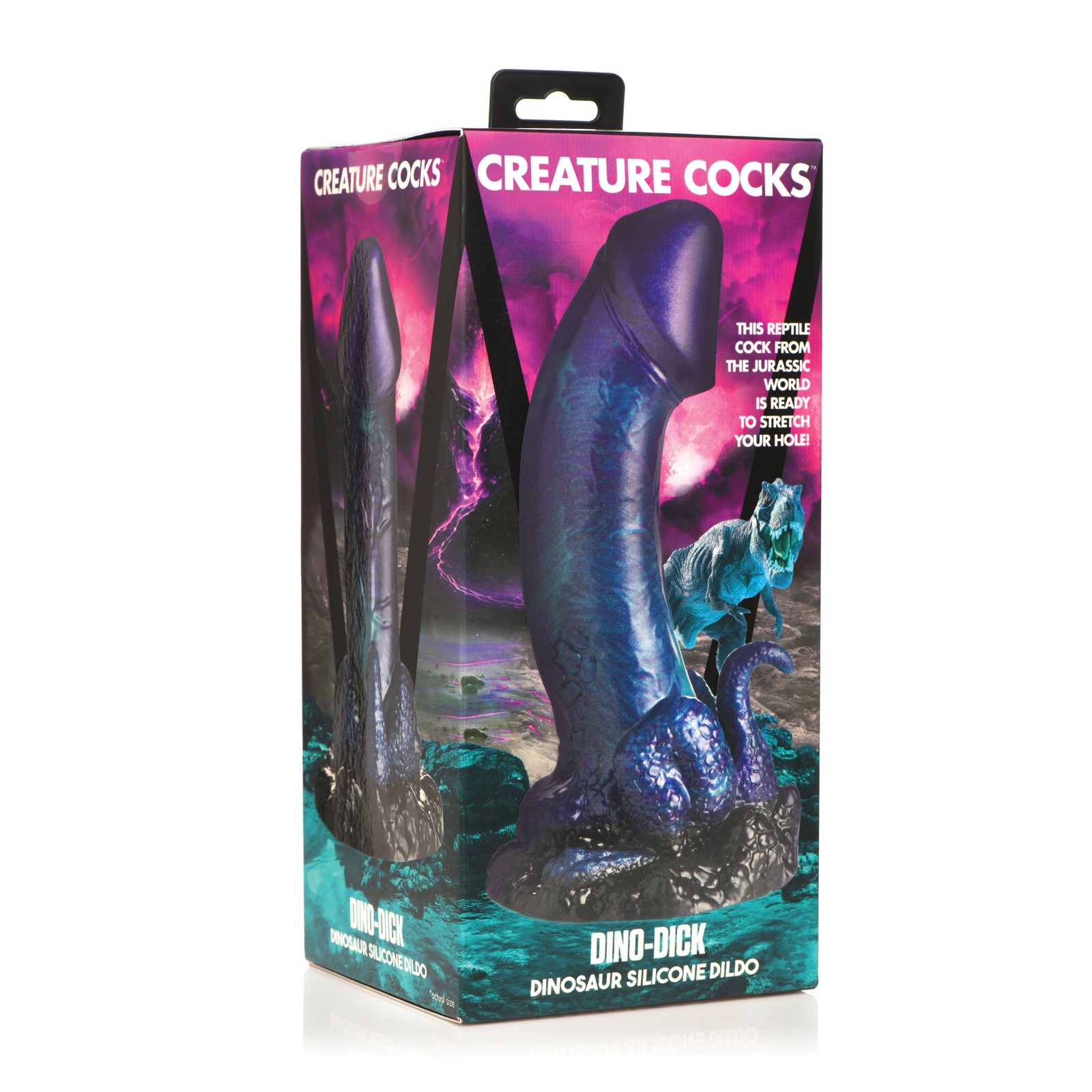 Creature Cocks Dino Dick Silicone Dildo - Large Multi Color