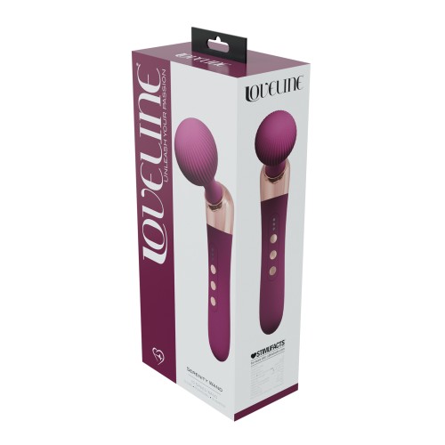 Shots Loveline Serenity Wand Massager Burgundy