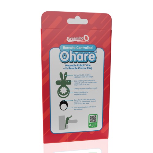 Remote Controlled Vibrating Ring Ohare by Screaming O Green