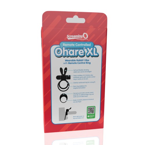 Screaming O Ohare XL Remote Controlled Vibrator Ring - Black