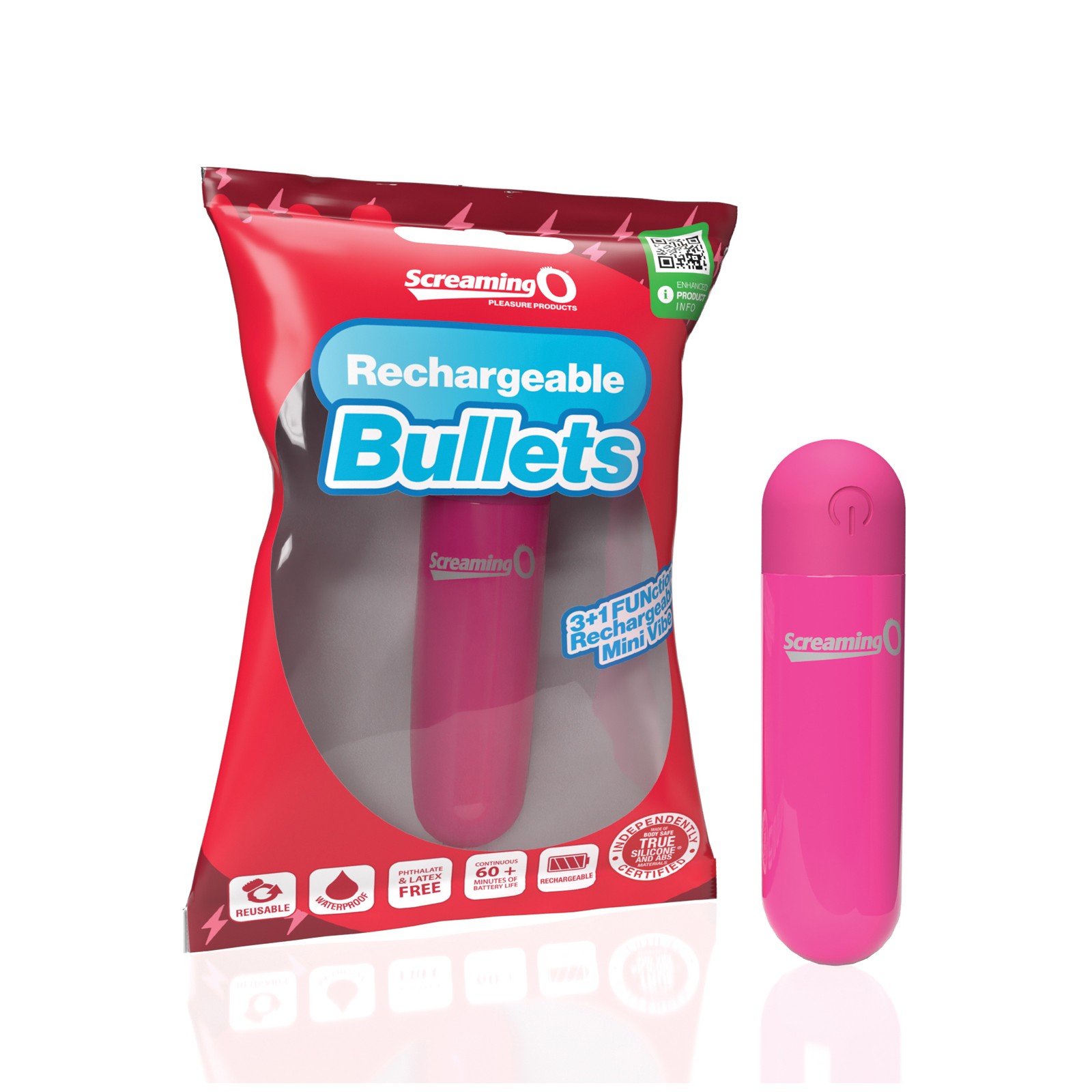 Screaming O Pink Rechargeable Bullet Vibe