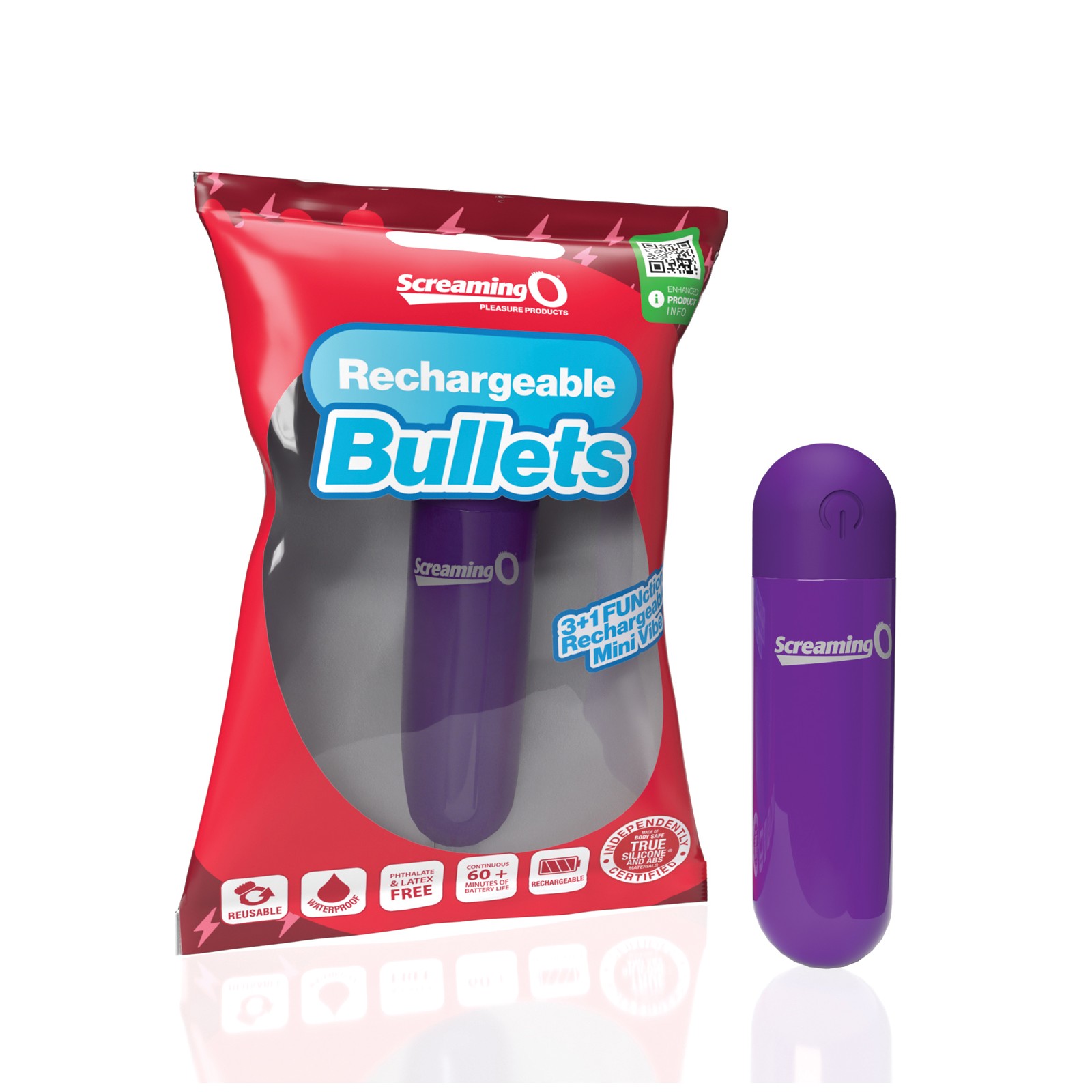 Screaming O Rechargeable Bullets Purple - Pleasure Revolution