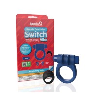 Screaming O Switch Remote Controlled Vibrating Ring Blue