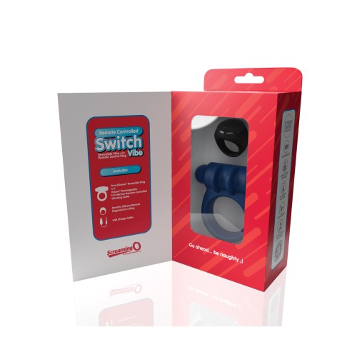 Anillo Vibrador Control Remoto Screaming O Switch Azul