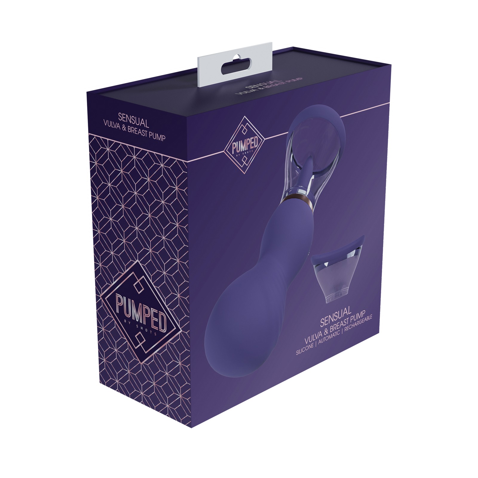 Rechargeable Vulva and Breast Pump Purple Enhance Your Sensuality