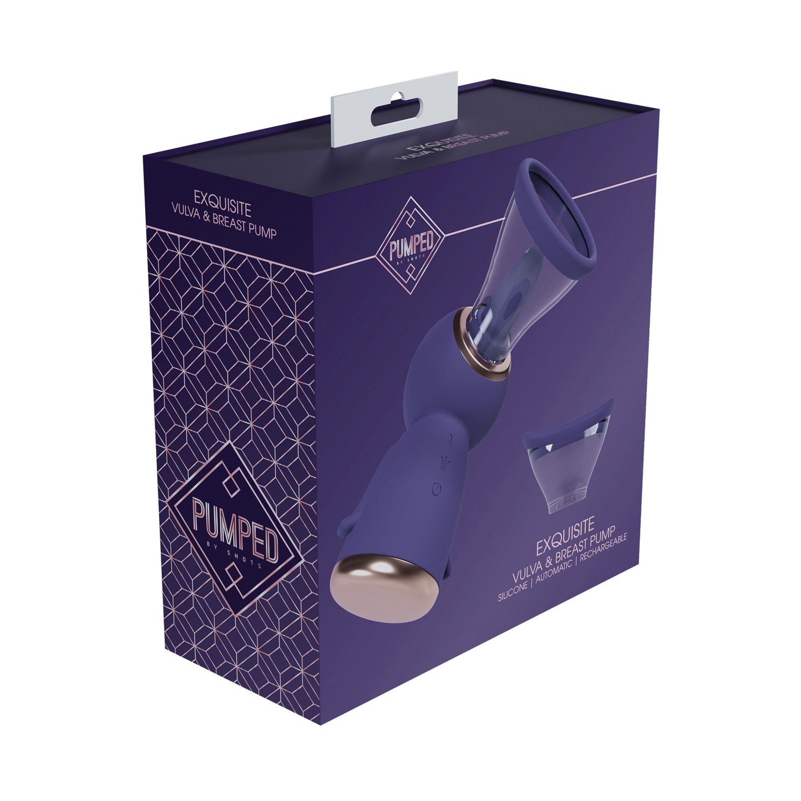 Pump Exquisite Recargable para Vulva y Senos - Morado