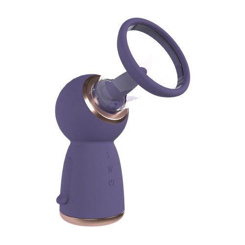 Shots Pumped Exquisite Rechargeable Vulva & Breast Pump - Purple