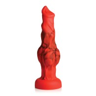 Creature Cocks Fire Hound Silicone Dildo Large Red