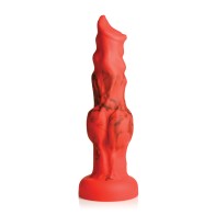 Creature Cocks Fire Hound Silicone Dildo Large Red