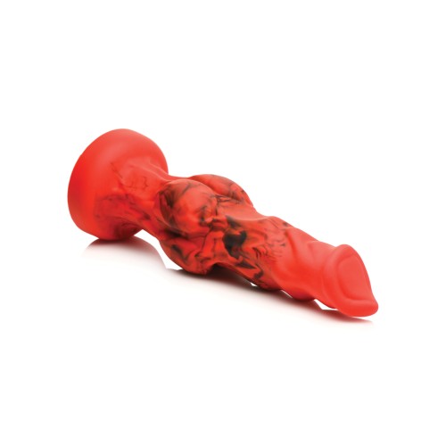 Creature Cocks Fire Hound Silicone Dildo Large Red