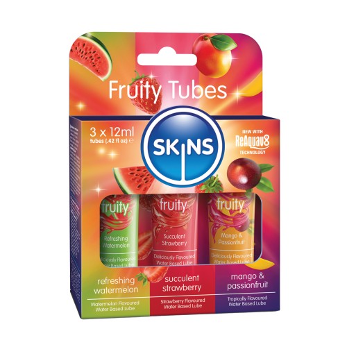 Skins Fruity Tubes Flavored Lubes Pack of 3