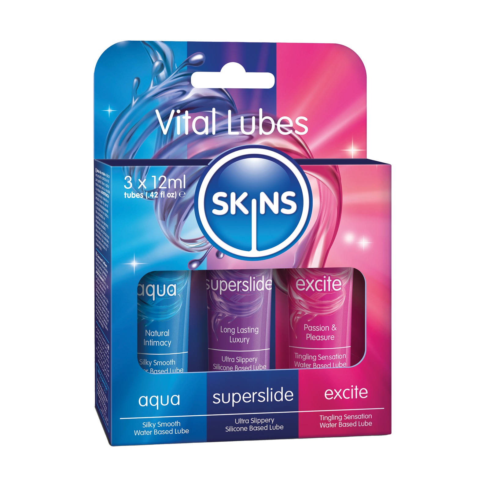 Skins Vital Lubes Pack 3 Tubes