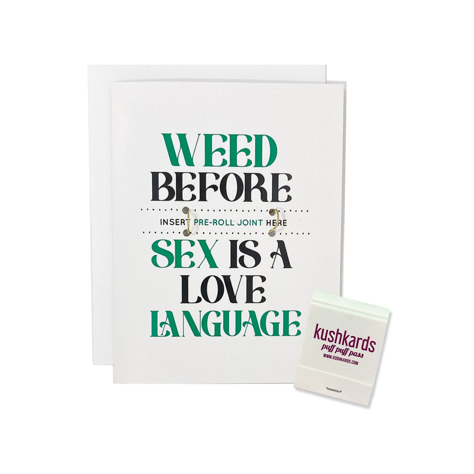 Weed Before Sex Greeting Card