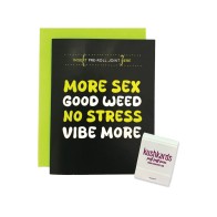 More Sex Greeting Card w/Matchbook