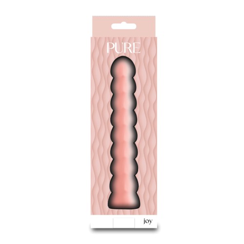 Pure Joy Textured Vibrator Peach