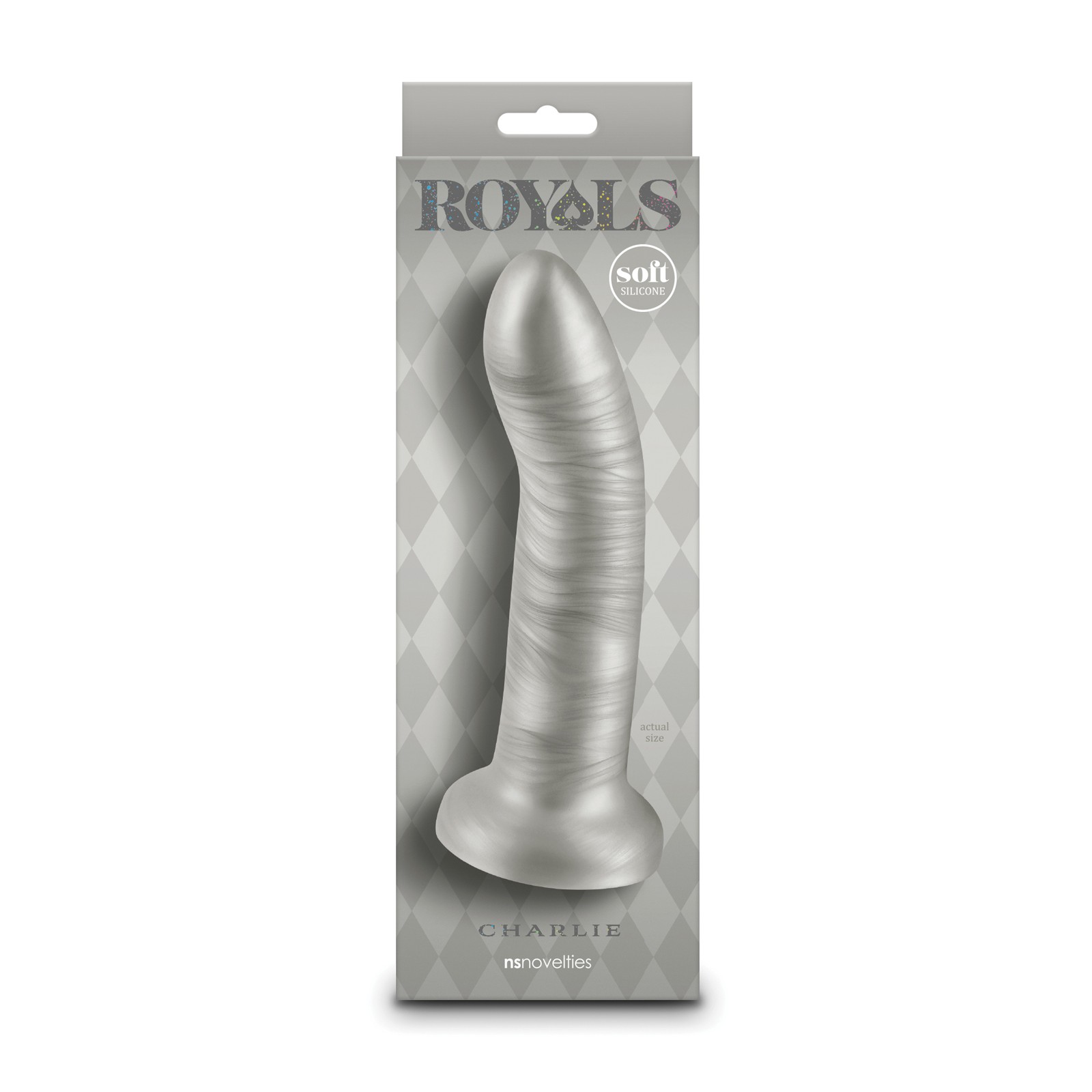 Dildo Curvado Royals 7" Charlie - Champán Metálico